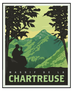 Affiche Poster de la Liqueur de Chartreuse